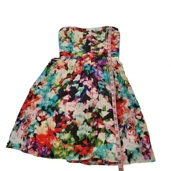 Parker Lily Secret Garden Women's 100% Silk Strapless Dress - Picture 12 of 13